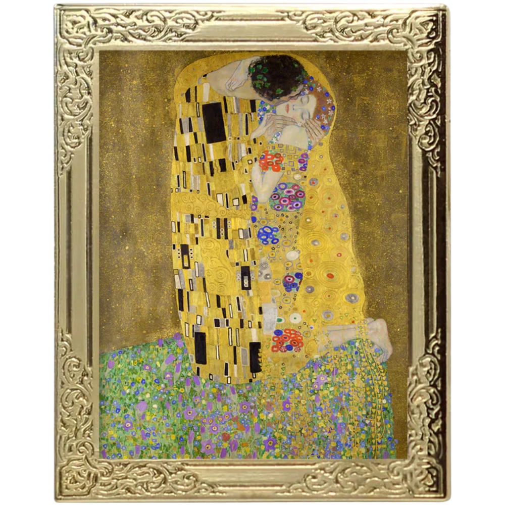 Art Frame Pin - The Kiss By Gustav Klimt