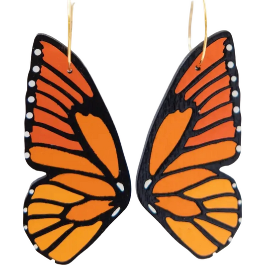 Monarch Butterfly Wings Hoops