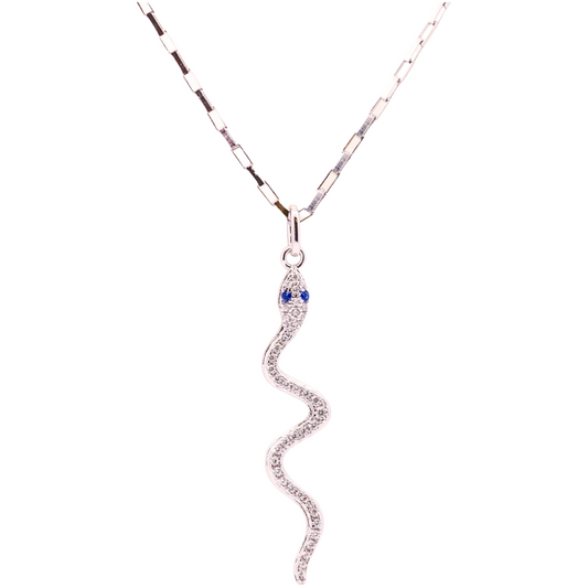 Silver Snake Necklace