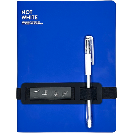 Not White Notebook - Blue