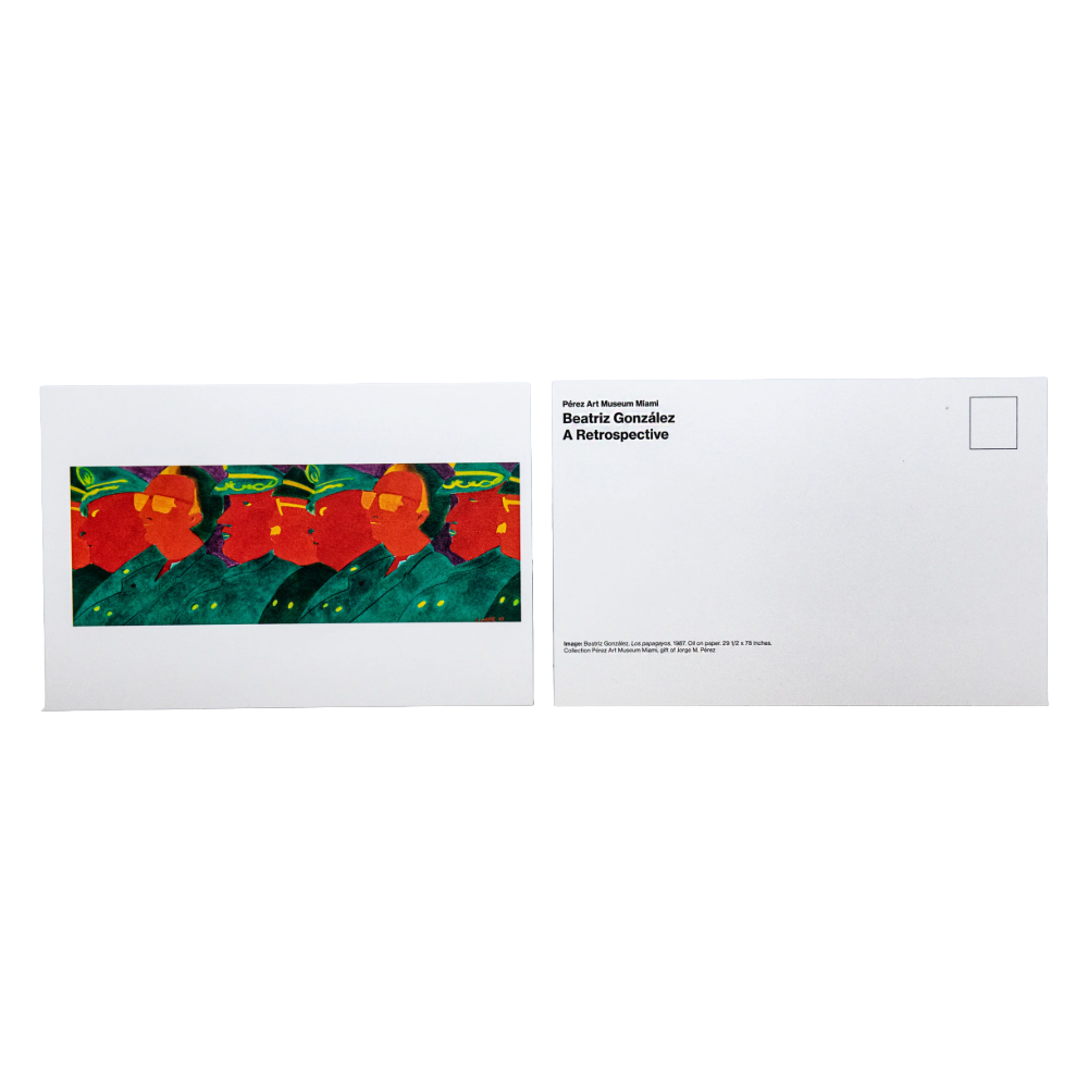 Beatriz González. Los Papagayos, 1987 - Exhibition Postcard