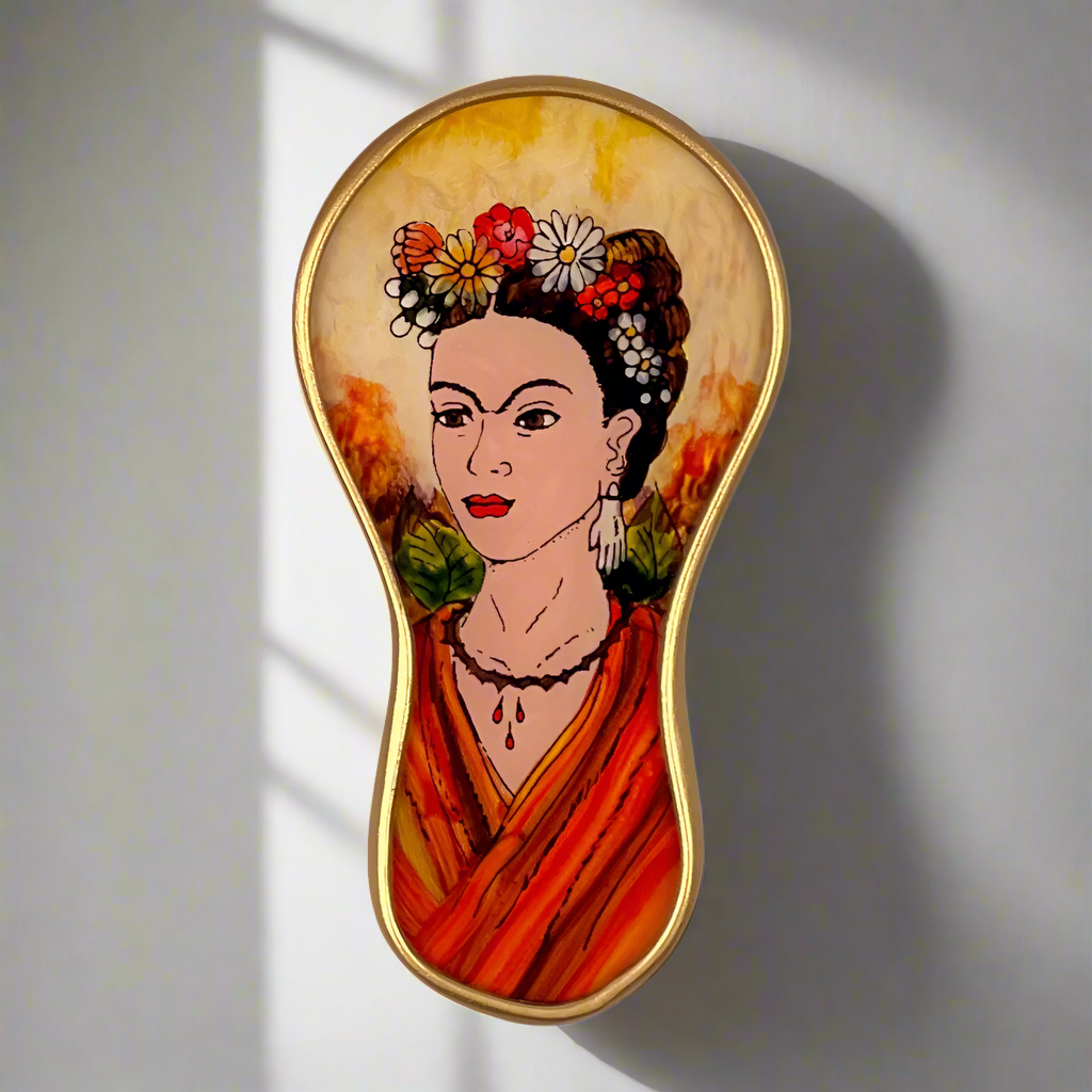 Hand-Painted Frida Kahlo Hand Mirrors