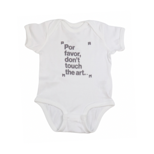 Por favor don't touch the art Baby Bodysuit