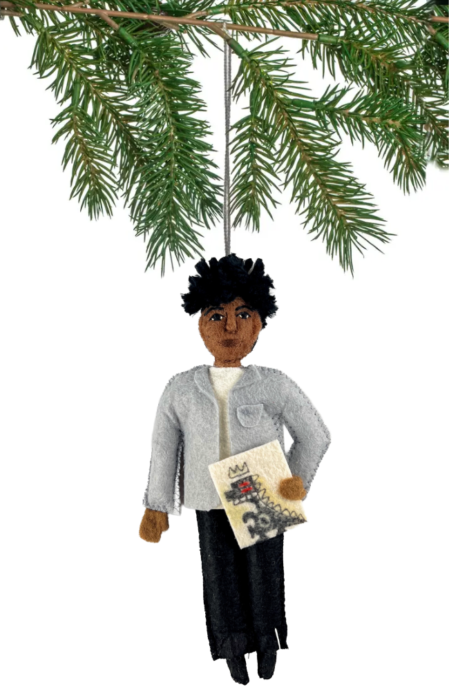 Jean Michel Basquiat Felt Wool Ornament