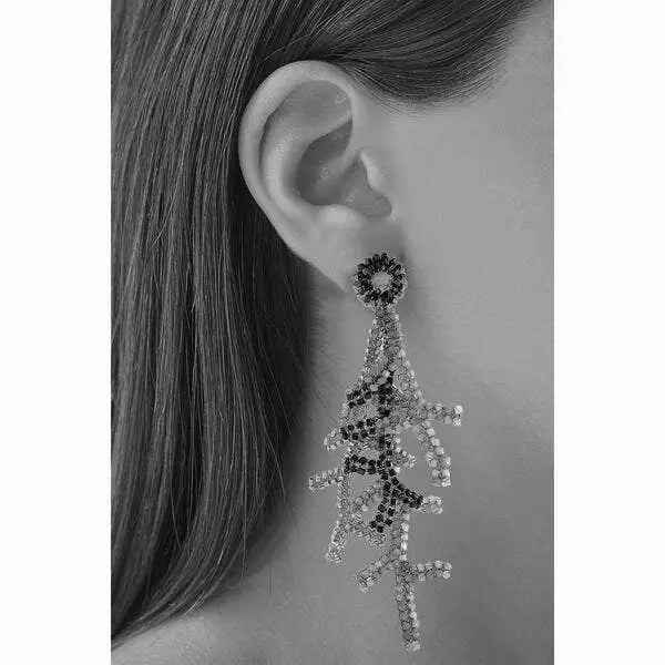 Coral Branches Handmade Crochet Earrings