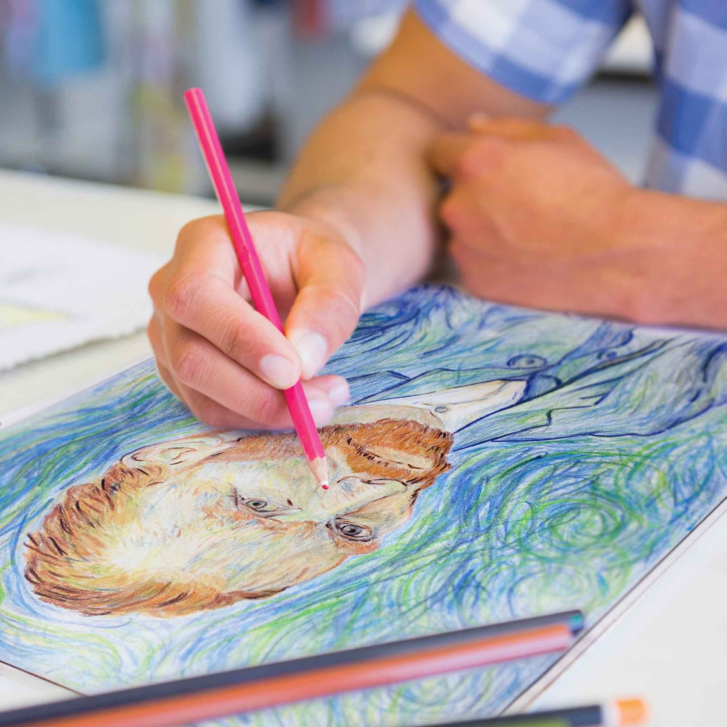 Van Gogh Color Colored Pencil Set & Coloring Pages