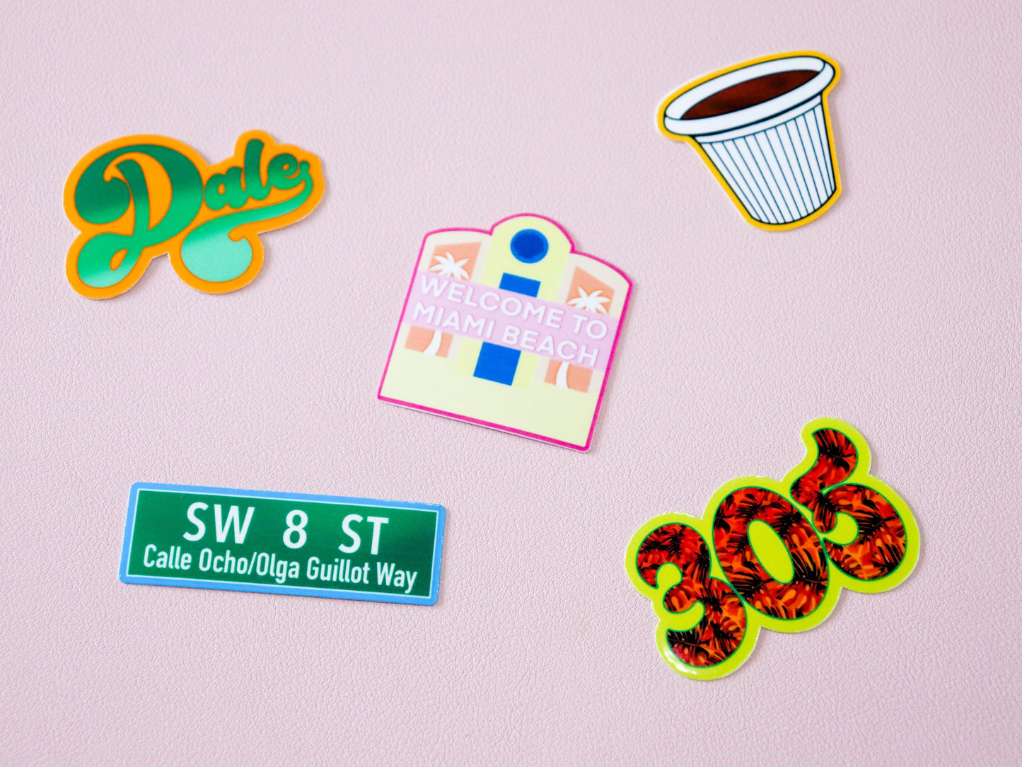 Miami Vinyl Sticker Set