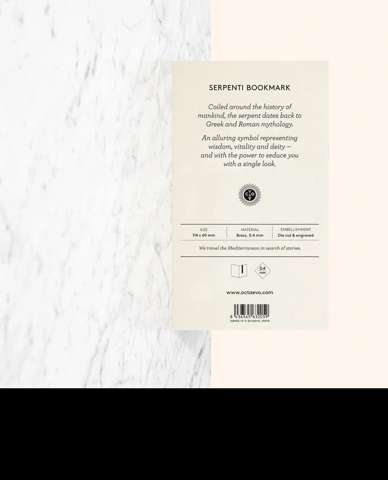 Octaevo Brass Serpenti Bookmark