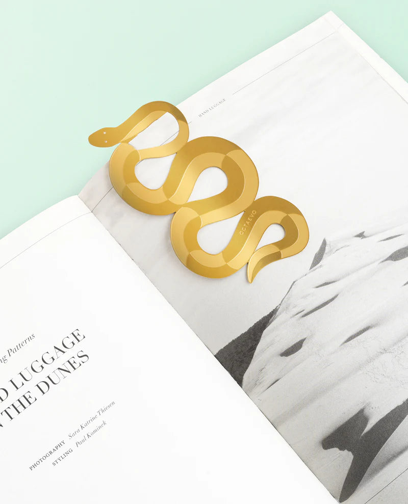 Octaevo Brass Serpenti Bookmark