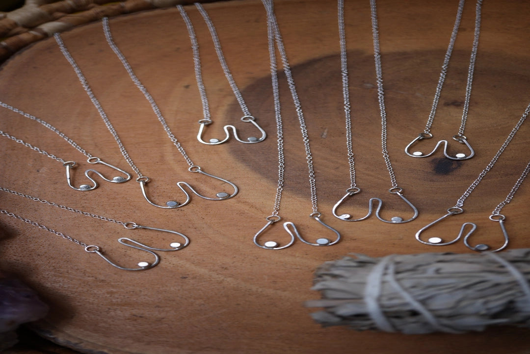 Sterling Boobie Necklace