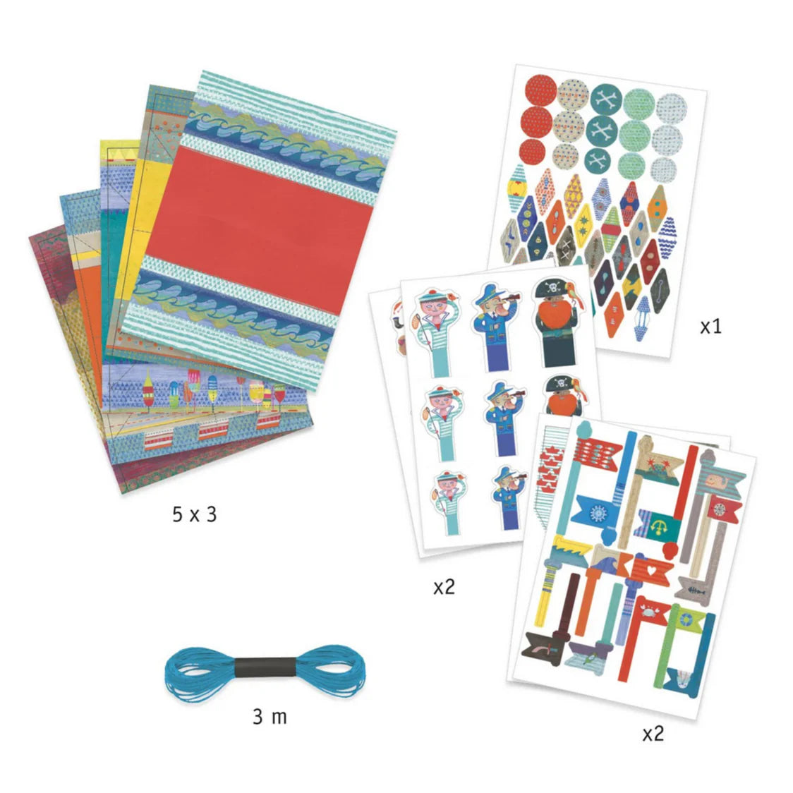 Floating Boats Origami Kit