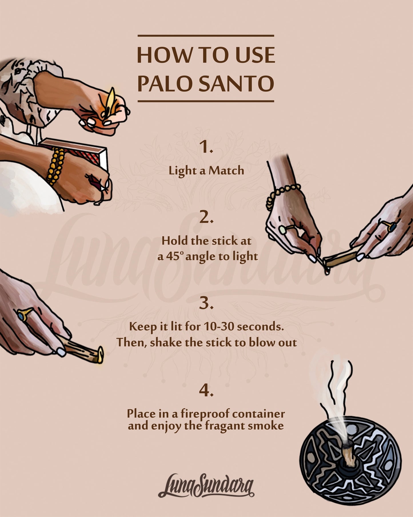 Premium Peruvian Palo Santo Sticks Set
