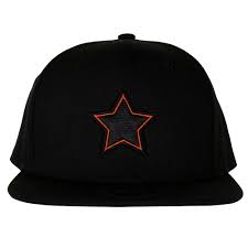 Black Arc Snapback Hat