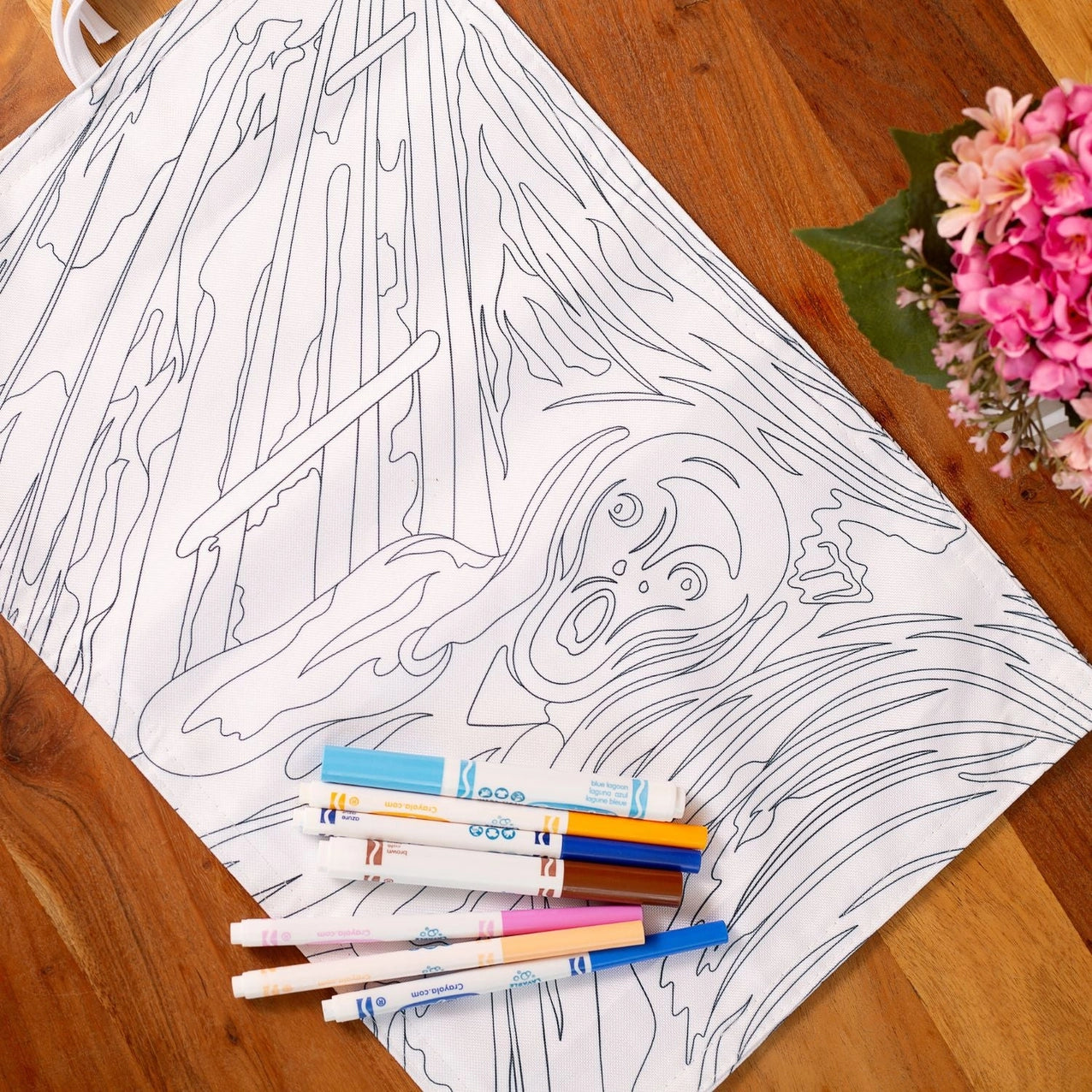 BiMoo Coloring Cloth Placemat - The Starry Night/The Scream