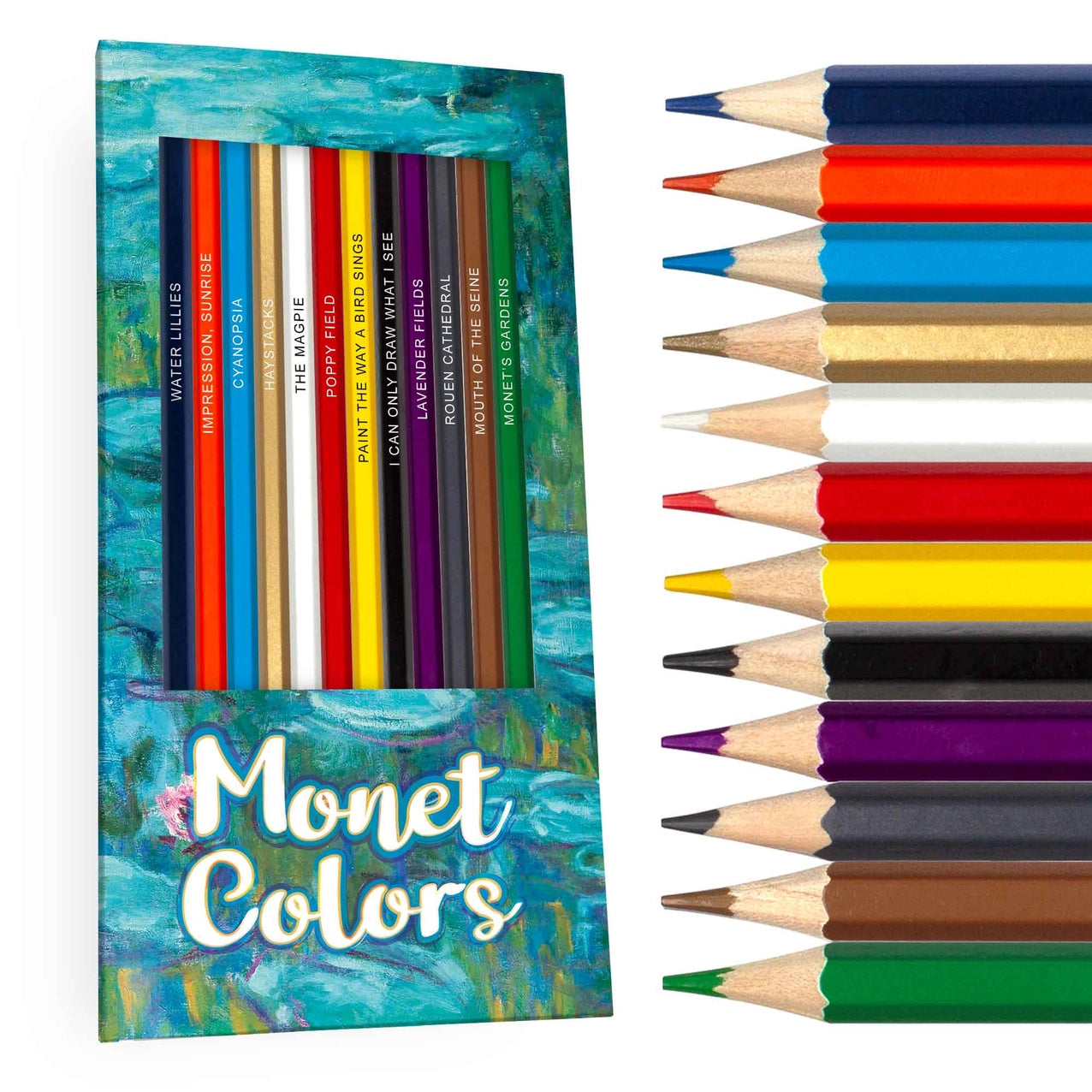 24 Colors Metallic Colored Pencils Non-toxic Black Drawing Pencils  Pre-Sharpened Assorted Colors Wooden Sketching