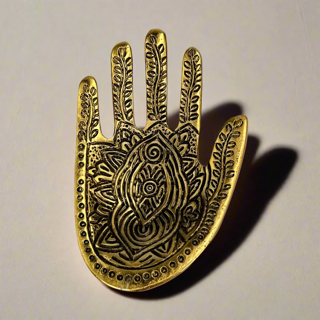 Crystal Hand Incense Holder