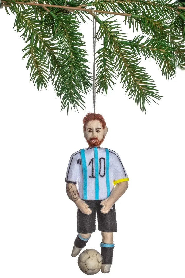 Lionel Messi Felt Wool Ornament