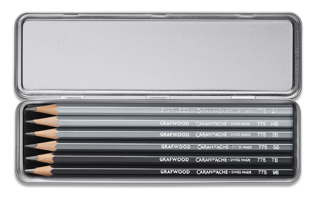 Graphite Line Hardness Degrees Pencils - Set of 6