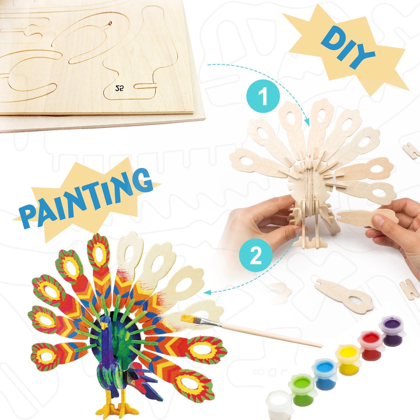 3D Wooden Puzzle