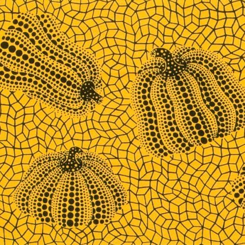 Pumpkin "Tenugui" Hand Cloth x Yayoi Kusama