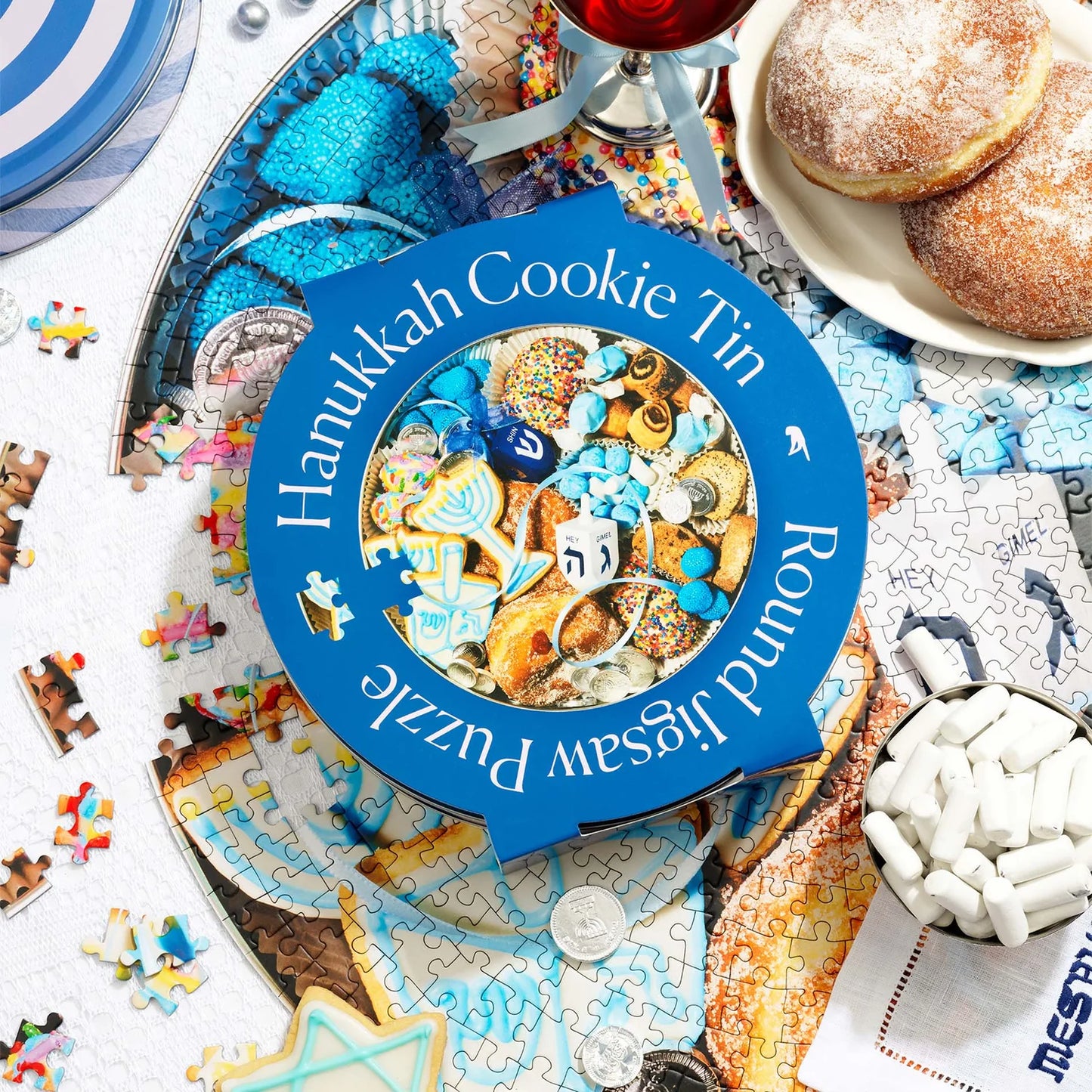 Hanukkah Cookie Tin Puzzle (750 Pieces)