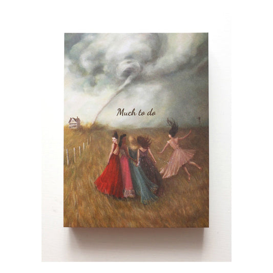 Janet Hill Studio notepad: "Much To Do"
