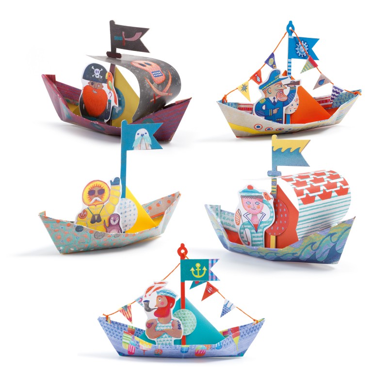 Floating Boats Origami Kit