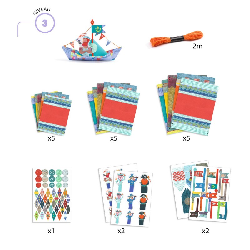 Floating Boats Origami Kit