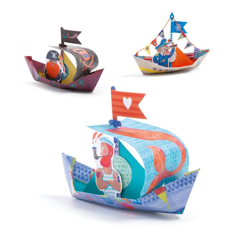 Floating Boats Origami Kit