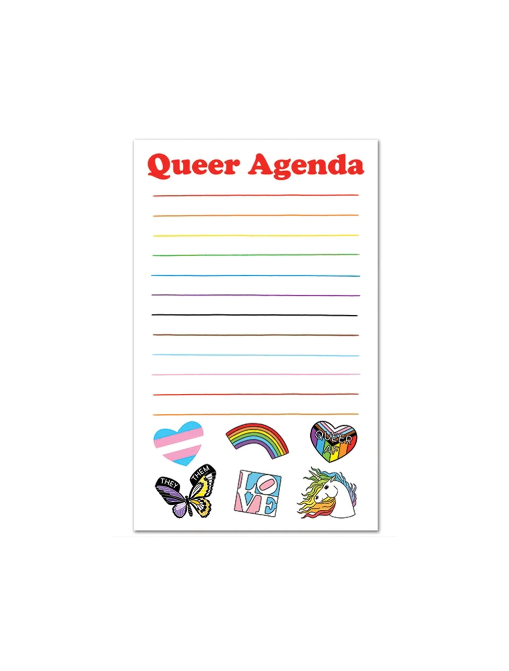 Queer Agenda Notepad
