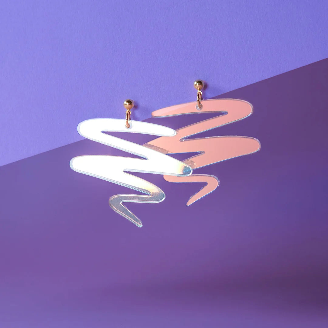Squiggle Dangly Earrings