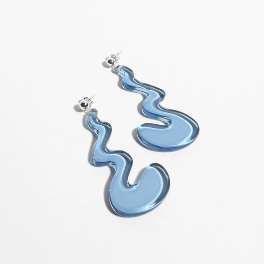 Squiggle Earrings by Woll