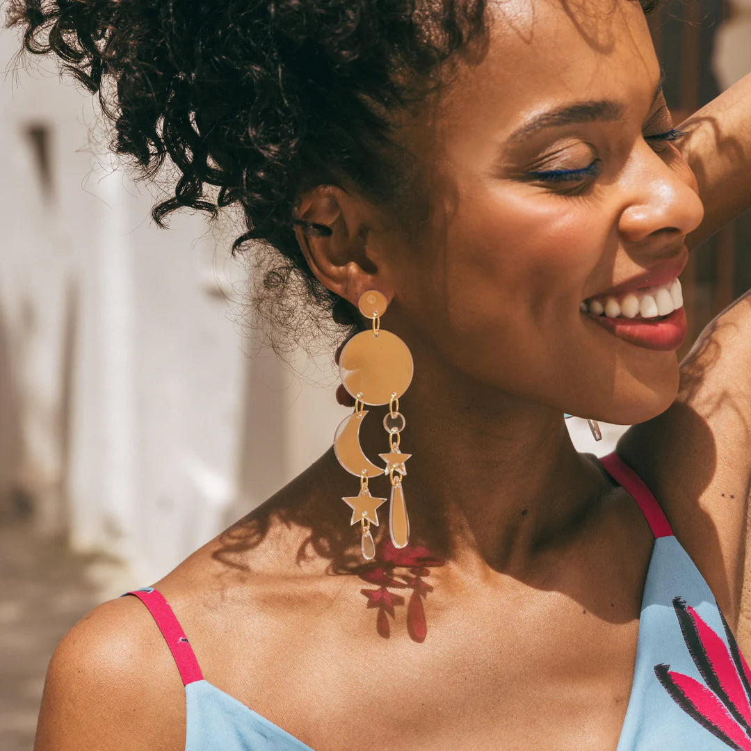 Stella Celestial Dangly Earrings