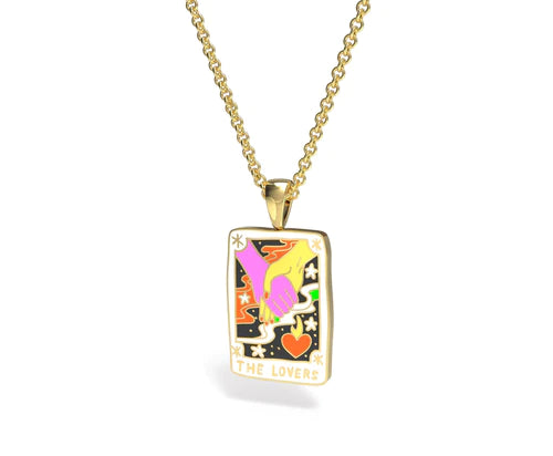 Yellow Owl Pendant: Tarot Empress
