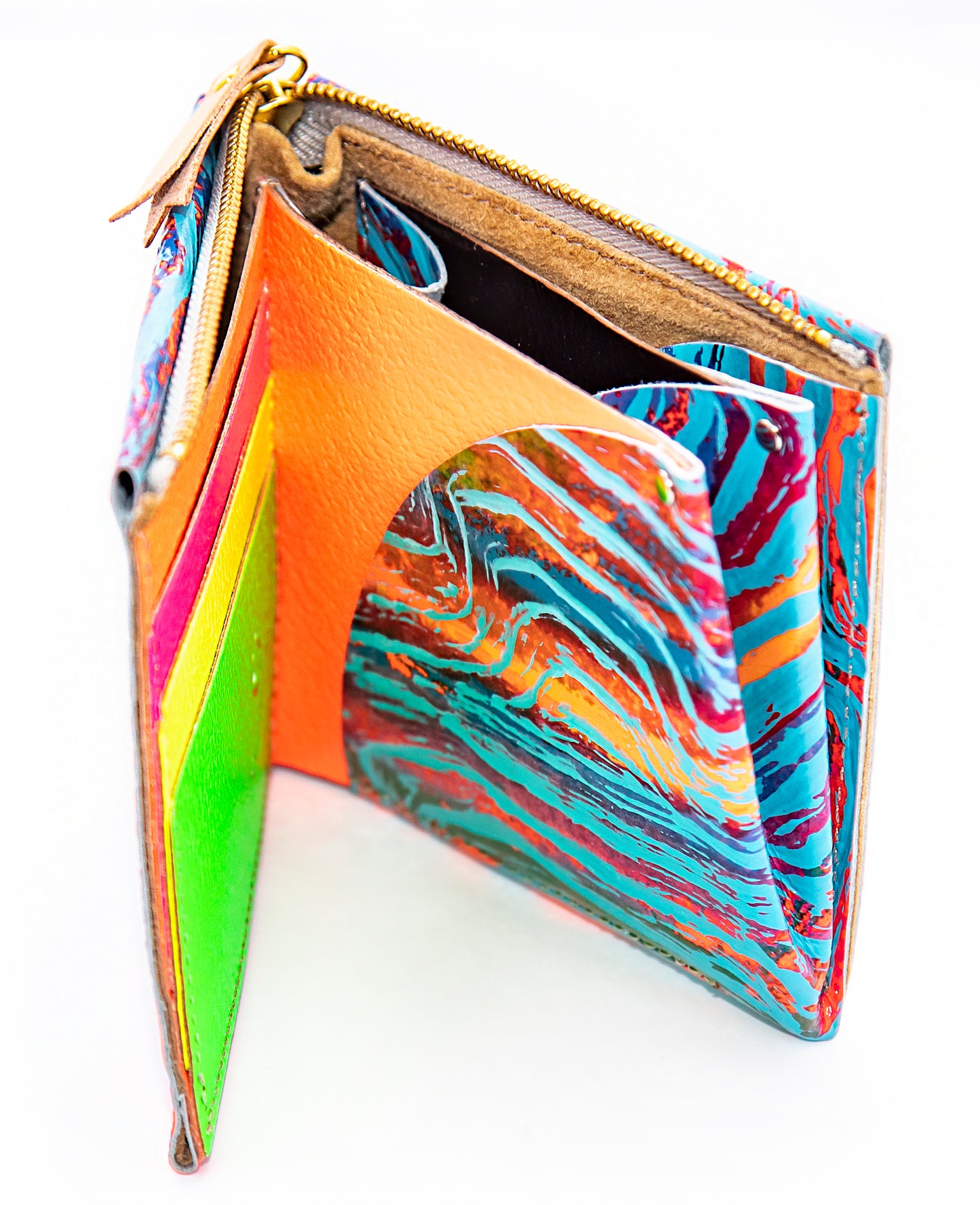 Carmine Phantom Wallet: Blue