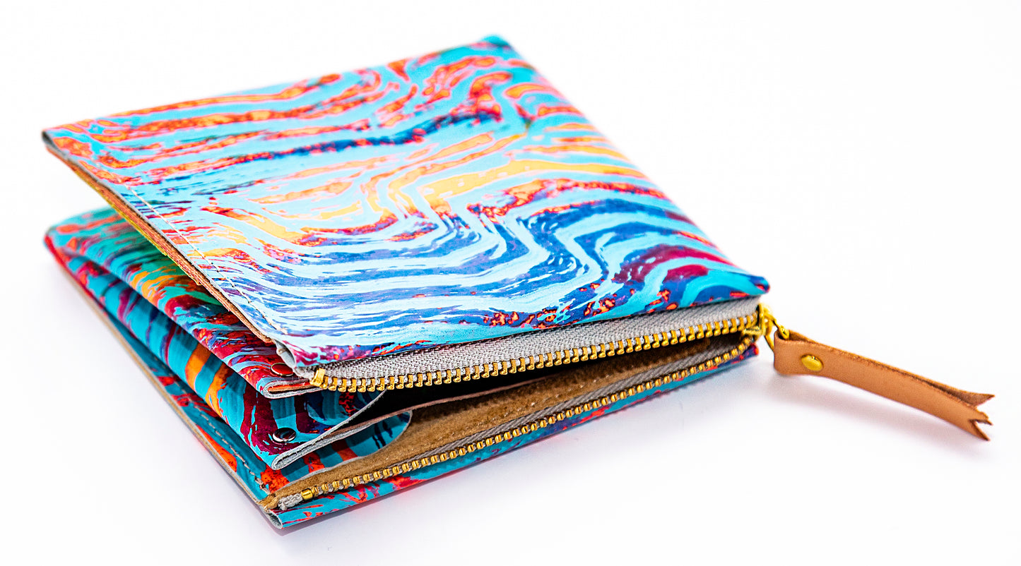 Carmine Phantom Wallet: Blue