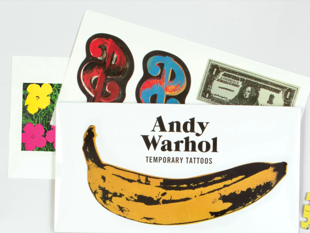 Andy Warhol Temporary Tattoo Set