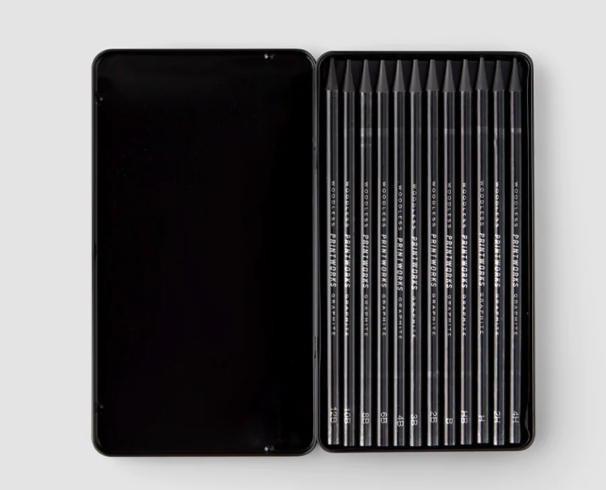 12 Color Pencils - Graphite