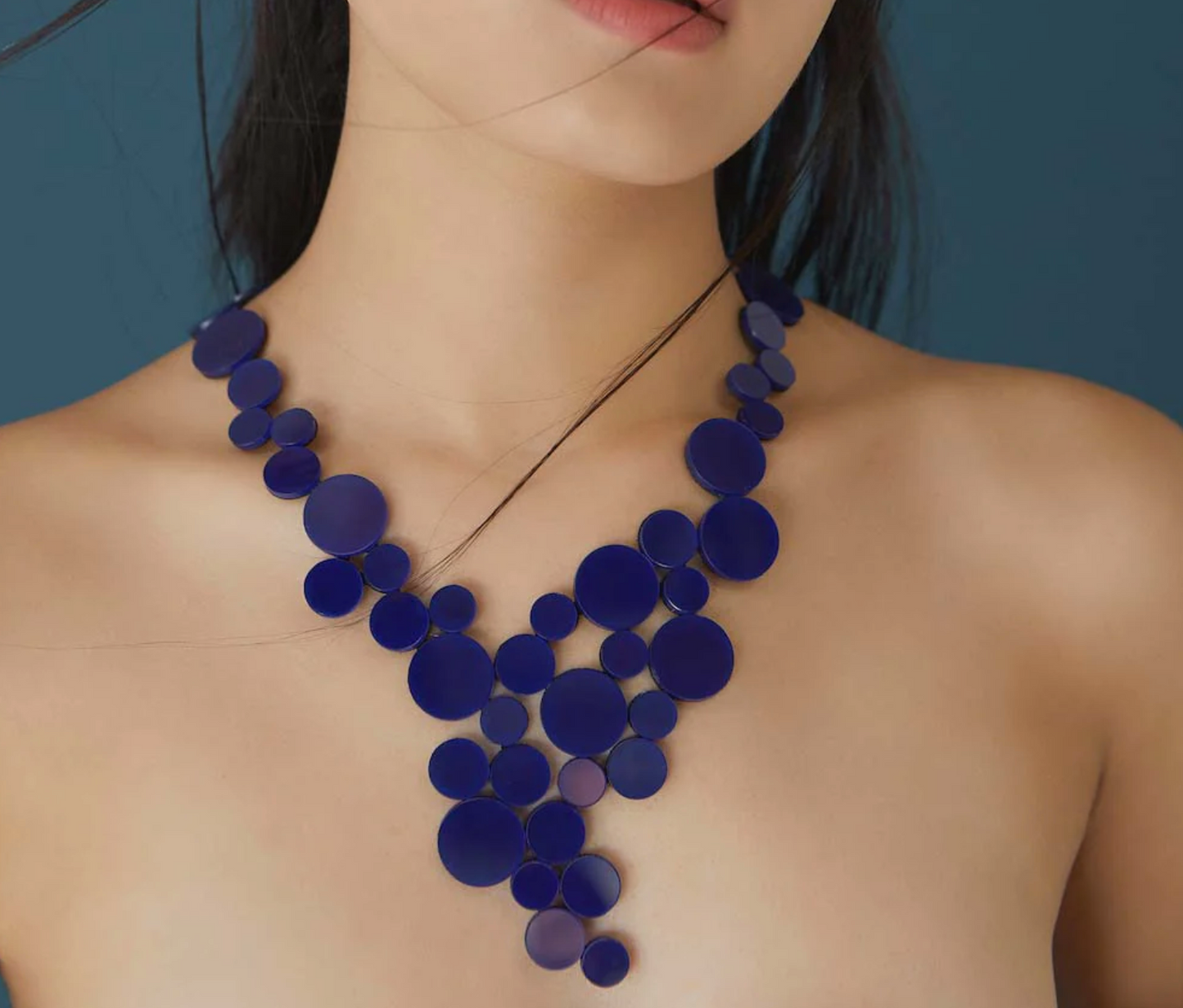 ABSTRACTION NECKLACE V - LIMITED EDITION - BLUE