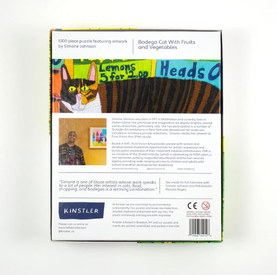 Bodega Cat With Fruits And Vegetables Puzzle