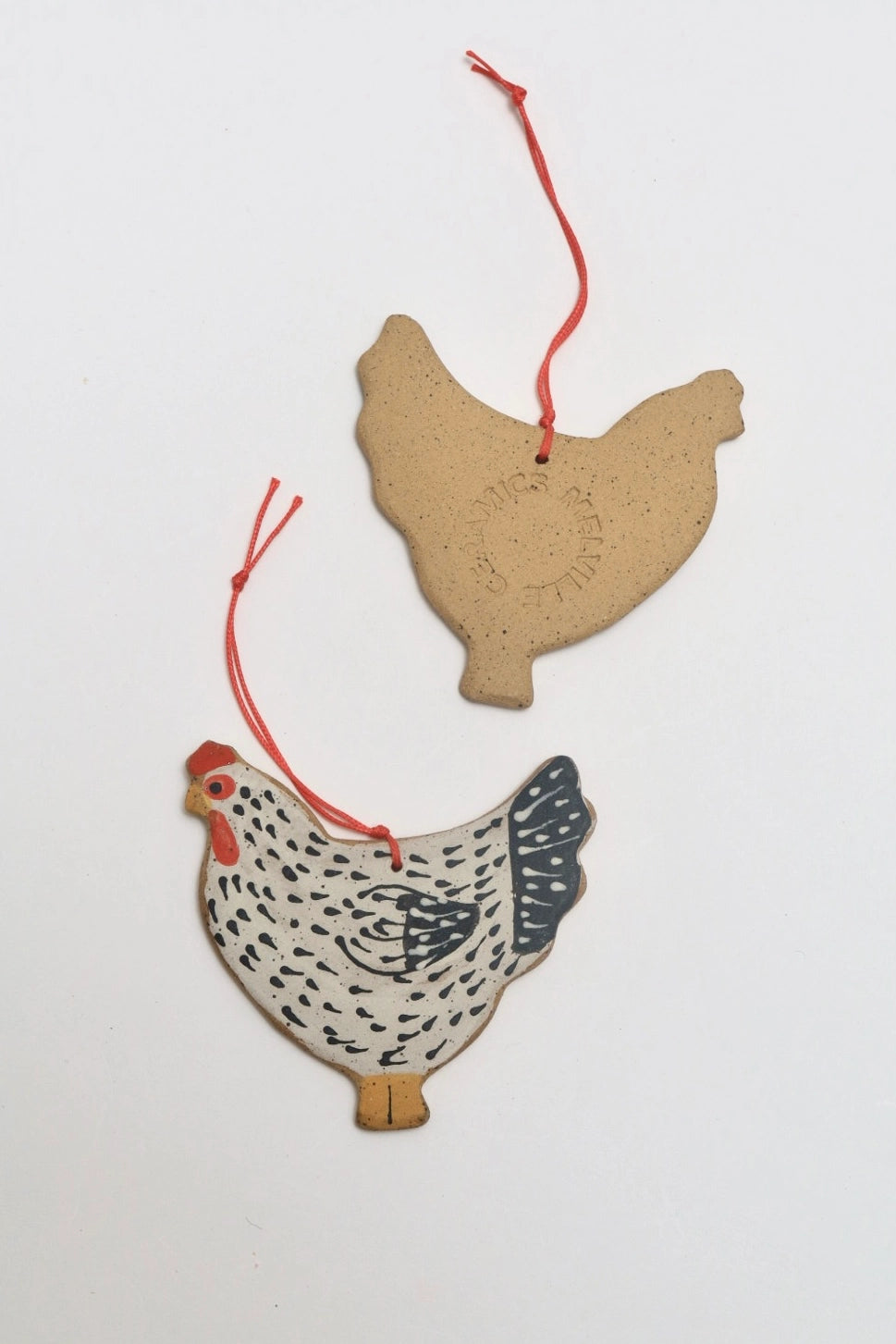 Ceramic Chicken Ornament