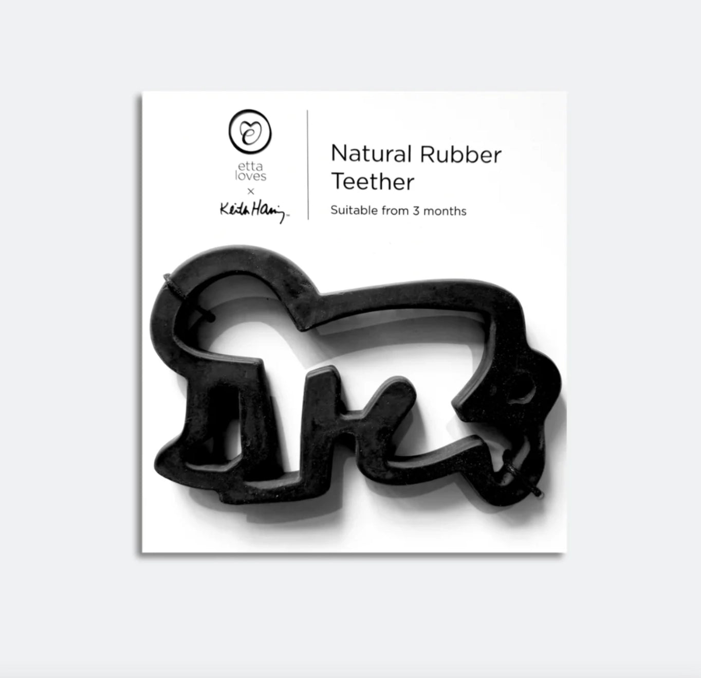 Keith Haring Natural Rubber Baby Teether
