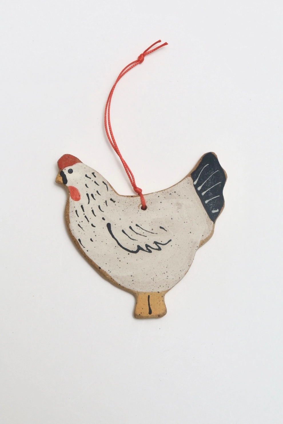 Ceramic Chicken Ornament