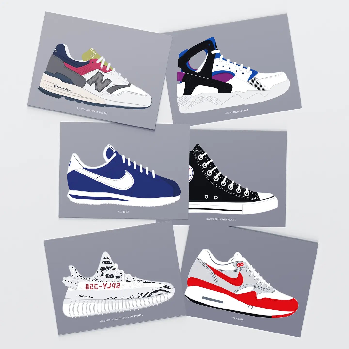 Sneakers Wall Collage Kit - 70 Art Prints