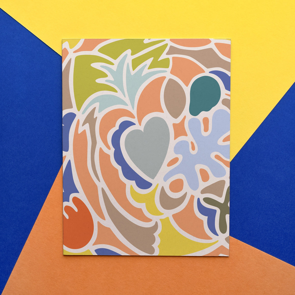 Modern Abstract Art Recycled Greeting Card - Set of 8