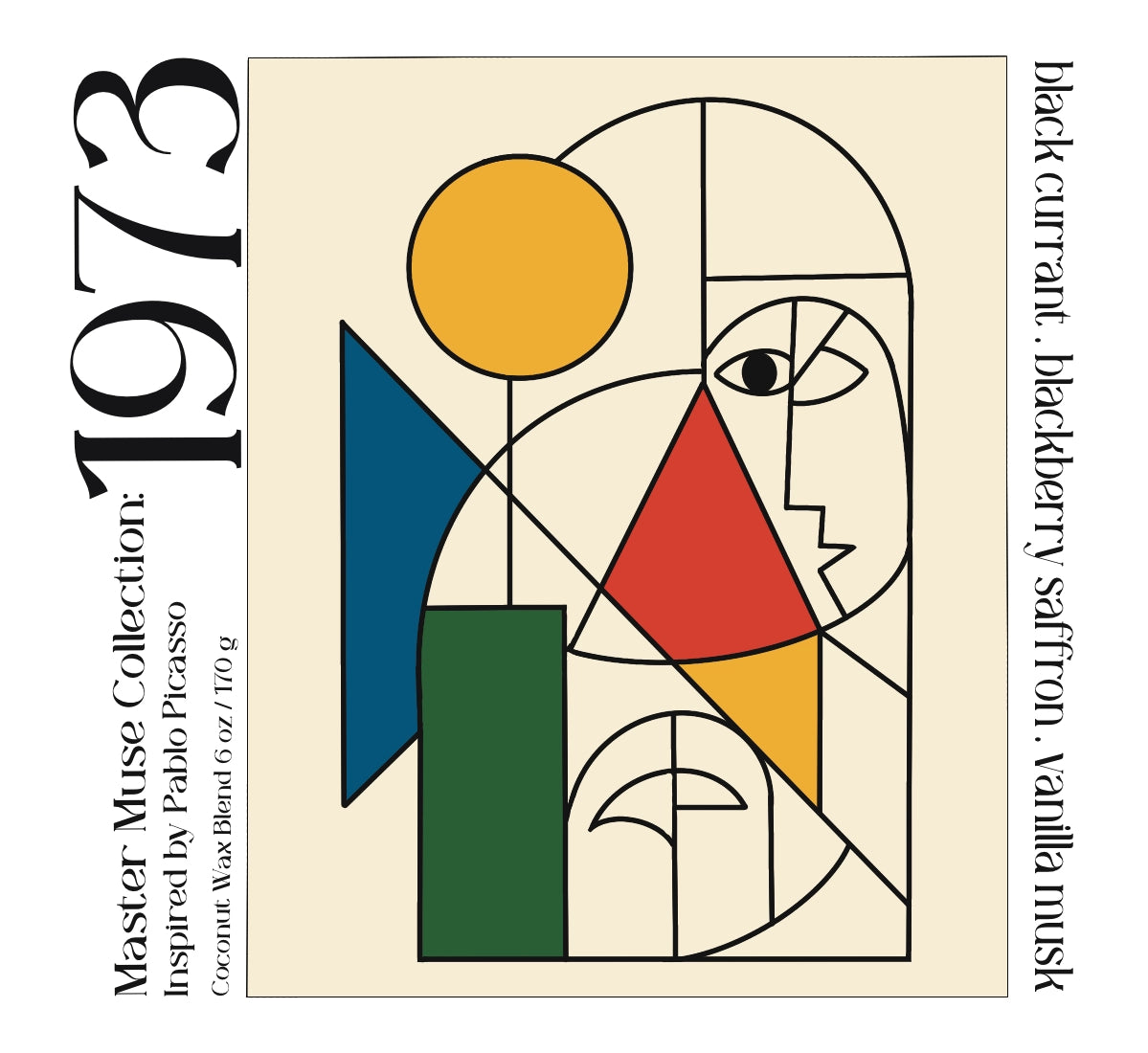 Picasso-Inspired Art Candle — 1973