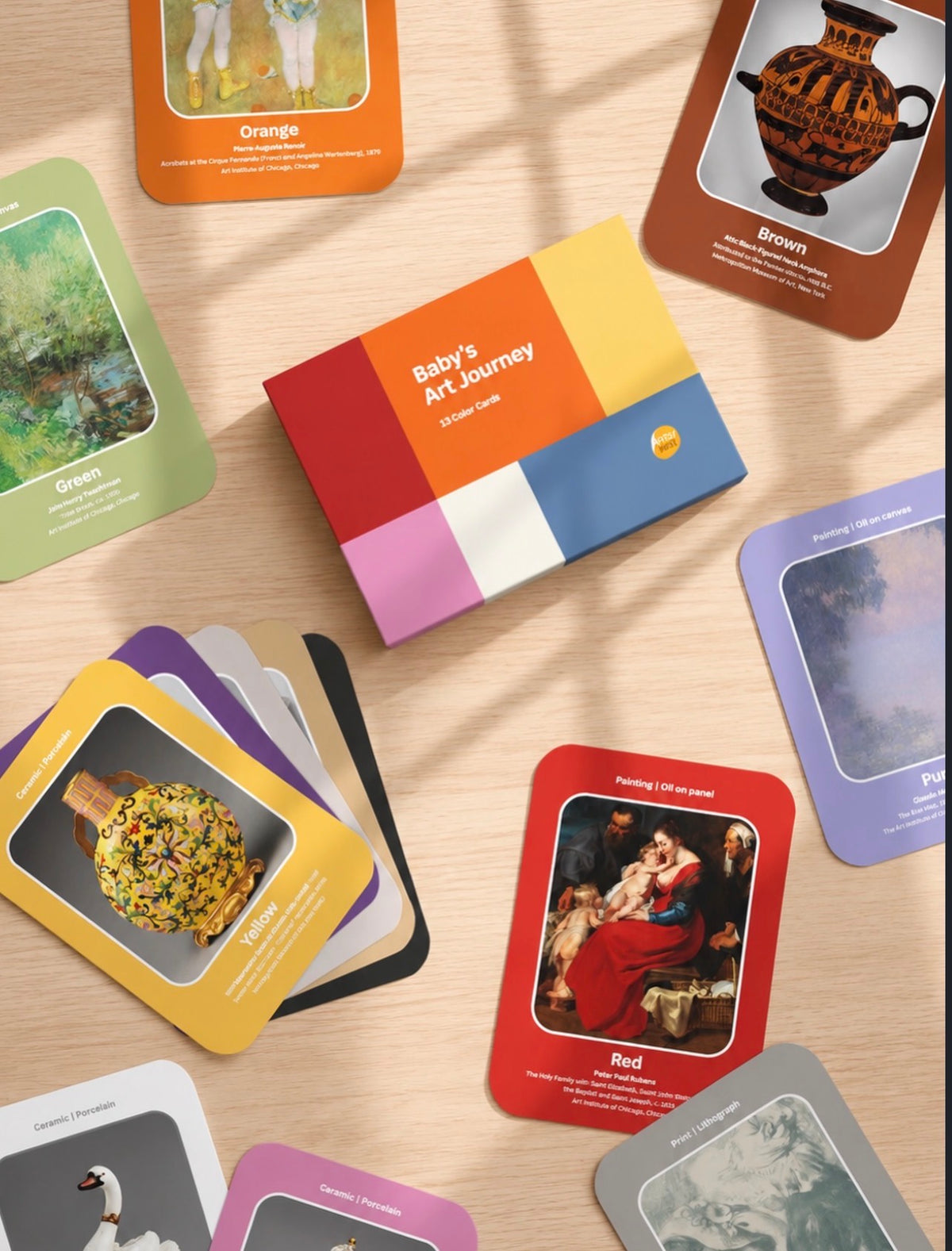 Baby's Art Journey - 13 Color Cards