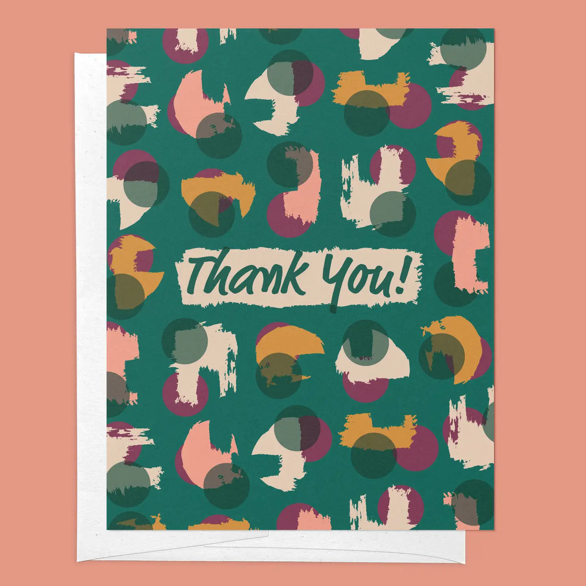 Abstract Modern Thank You Recycled Greeting Card - Set of 8