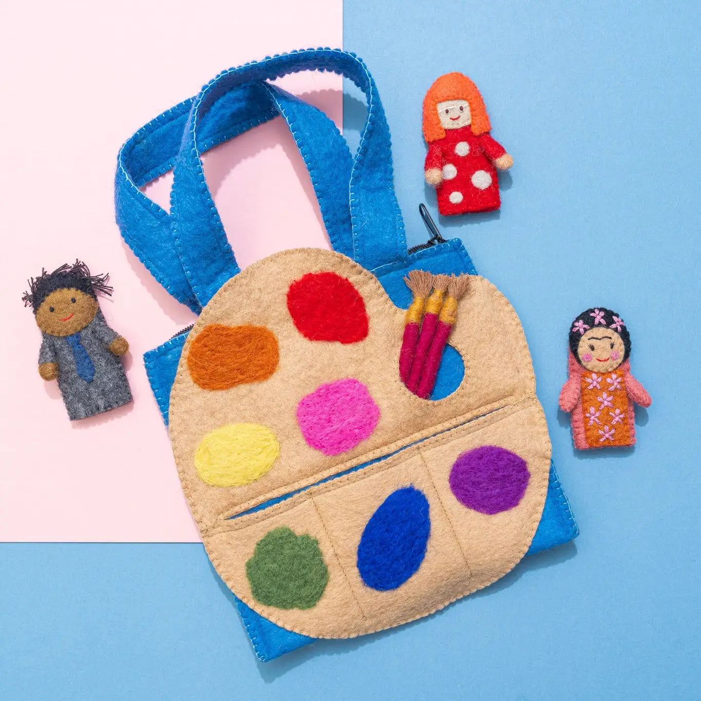 Felt Artist Puppet Bag