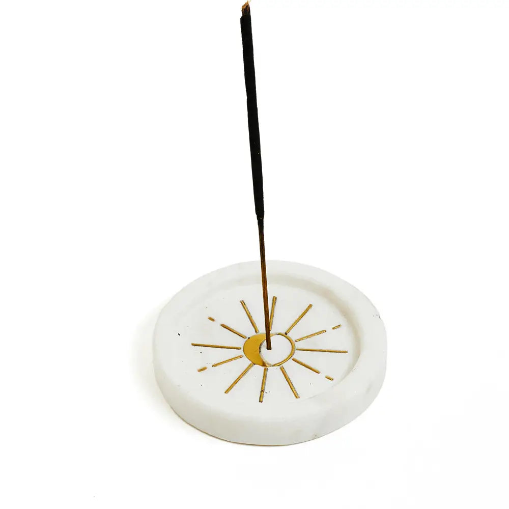 Indukala Round Moon Incense Holder